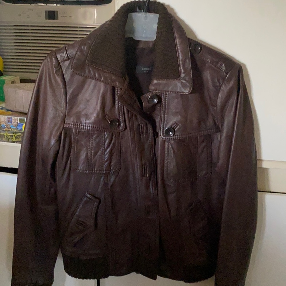 S.W.O.R.D brown leather jacket